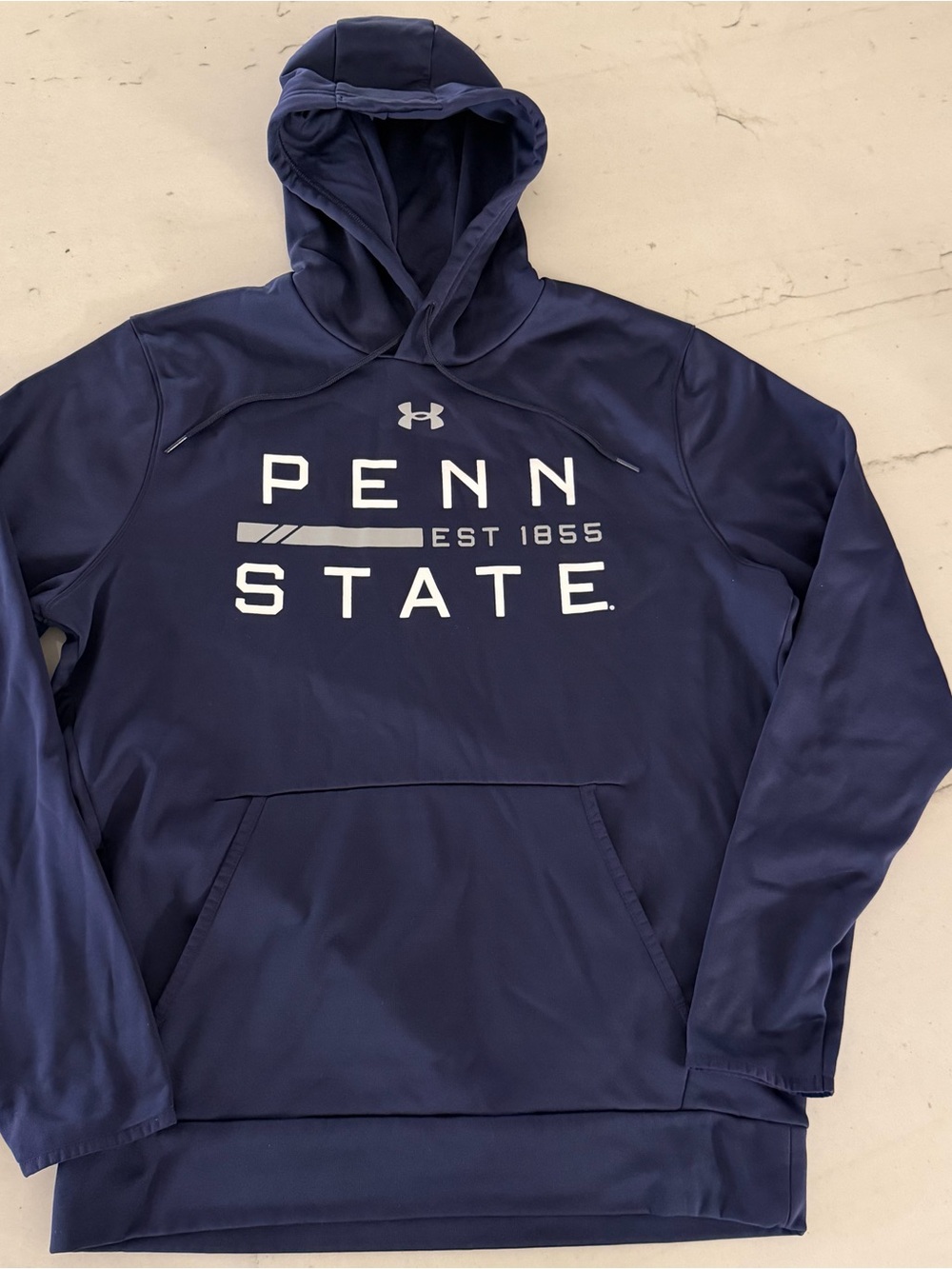 Penn State Hoodie Mens Large Under Armour Pullover Sweatshirt Nittany Lions NCAA